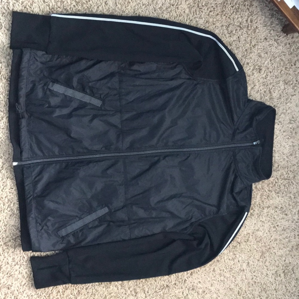 Black Active Stripe Jacket